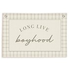 Long Live Boyhood Banner, Boy Nursery Decor, Canvas Banner Wall Hanging Banne...