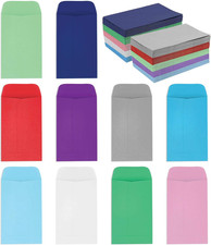 Coin and Small Parts Envelopes 2.25"x 3.5" with Gummed Flap 10 assorted colors P