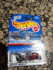 Hot Wheels 1998 First Editions Whatta Drag Blue Card #673 36 of 40 18856