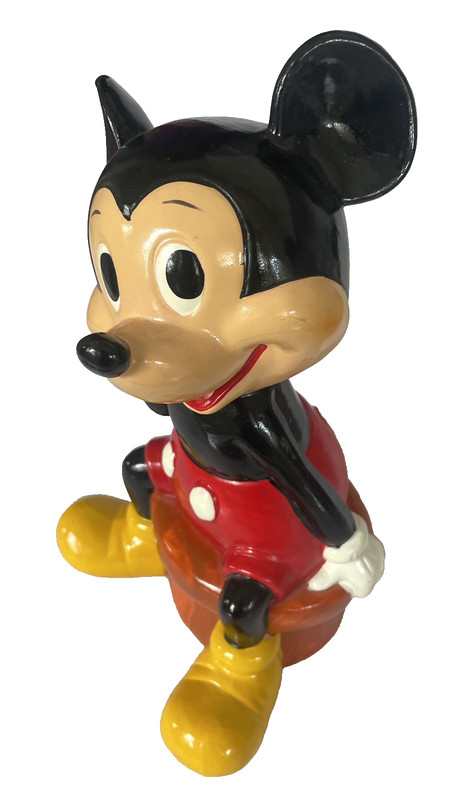 Vintage JAPAN Walt Disney Productions ~ MICKEY MOUSE ~ Ceramic Coin Bank