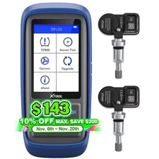XTOOL TP150+2pcs TS100 TPMS Scanner Tool Car Tire Pressure Sensor Relearn Active