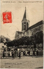 Old postcard Thierval - The Church (165796)