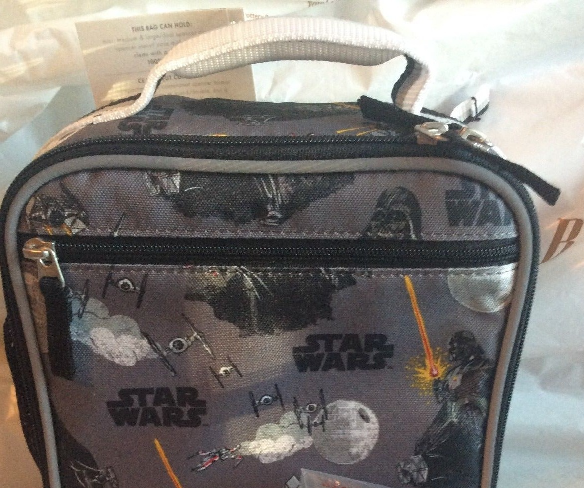 PONY Pottery Barn SCUOLA Star Wars LUNCH BOX BAG darth vader supereroe viaggio RAGAZZO.