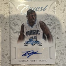 Panini 2012-13 Crusade Quest Autographs DeQuan Jones #49 Orlando Magic Rookie