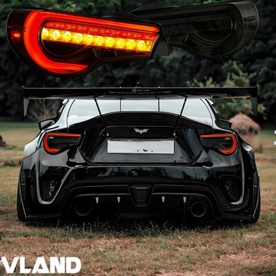 VLAND Smoke LED Tail Lights For 2013-20 Subaru BRZ/ Scion FR-S 17-20 Toyota 86