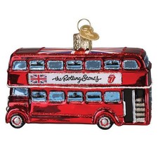 Old World Christmas - The Rolling Stones British Bus Ornament - 38081
