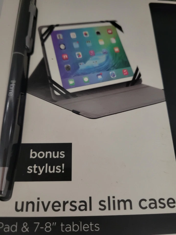 Funda delgada universal para 7-8 pulgadas iPad, Ereaders, Tabletas TOTALMENTE NUEVAS con Stylus Foto 2 de 4