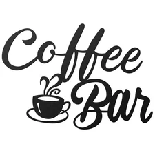 Shimeyao Coffee Bar Accessories Coffee Bar Sign for Wall Metal Rustic Hanging...