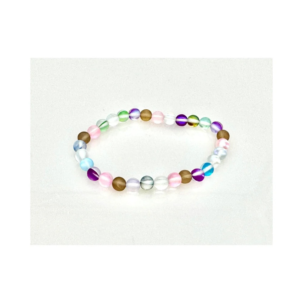 Mermaid Angel Aura Healing Crystal Bracelet 6mm Gemstone Beads – Uplifting & Nou