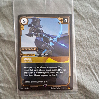Riot Games Riftbound LoL TCG Ashe Prerelease Champion Unit 169/219 EN
