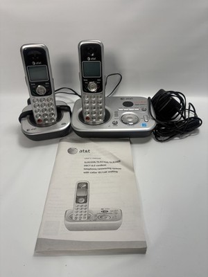 Electrons At&T SL82208 Dect 6.0 Cordless Phones/Answering Machine Black/Silver