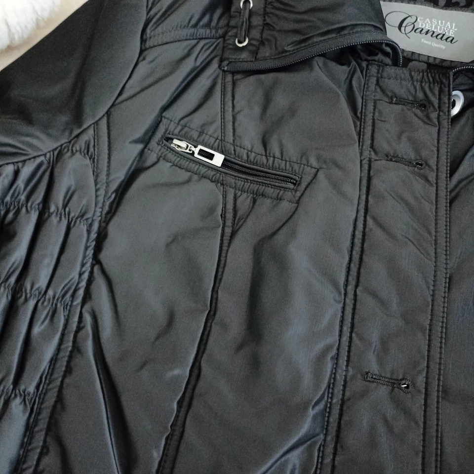 Damen Steppmantel -schwarz - Gr. 46/48 - Bild 3 von 4