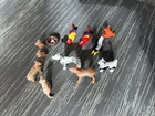 Playmobil Vintage ANIMAL LOT 12 Figures Dog Parrot Cat Rooster Deer Bunny Cat