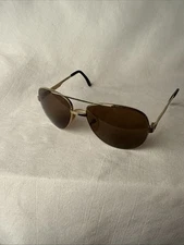 Vtg 70s 80s Pilot Aviator Sunglasses Gold Tone Z87 Frames Grandpa Uvex S096 9159