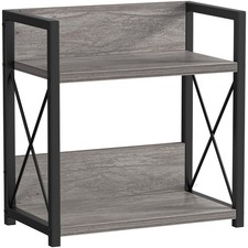 Countertop Shelf Organizer, 2 Tier Coffee Organizer for Desktop, Grey Counter...