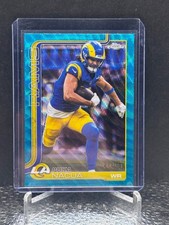 2025 Topps Chrome Football Puka Nacua Teal Wave /199 #166 LA RAMS