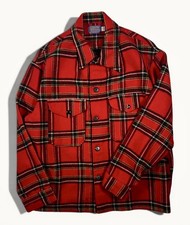 Vintage Men s Pendleton Buffalo Plaid Cruiser Mackinaw Jacket 60s Sz XL Wool USA