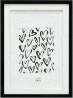 Deknudt S65KK2 Schwarzer Bilderrahmen Doppeltes Passepartout 1 Bild 30X40 Cm