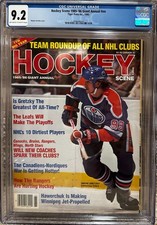 CGC 9.2 NEWSSTAND Wayne Gretzky 1985-86 Hockey Scene Giant Annual Magazine