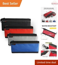 4 Pack Small Zipper Tool Pouches Waterproof 1680D Organizer for Tools