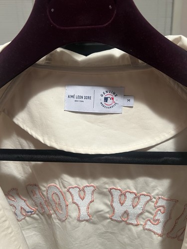 Aime Leon Dore ALD New York Mets Lightweight Hooded Jacket White NEW M SOLD OUT - Afbeelding 21 van 21