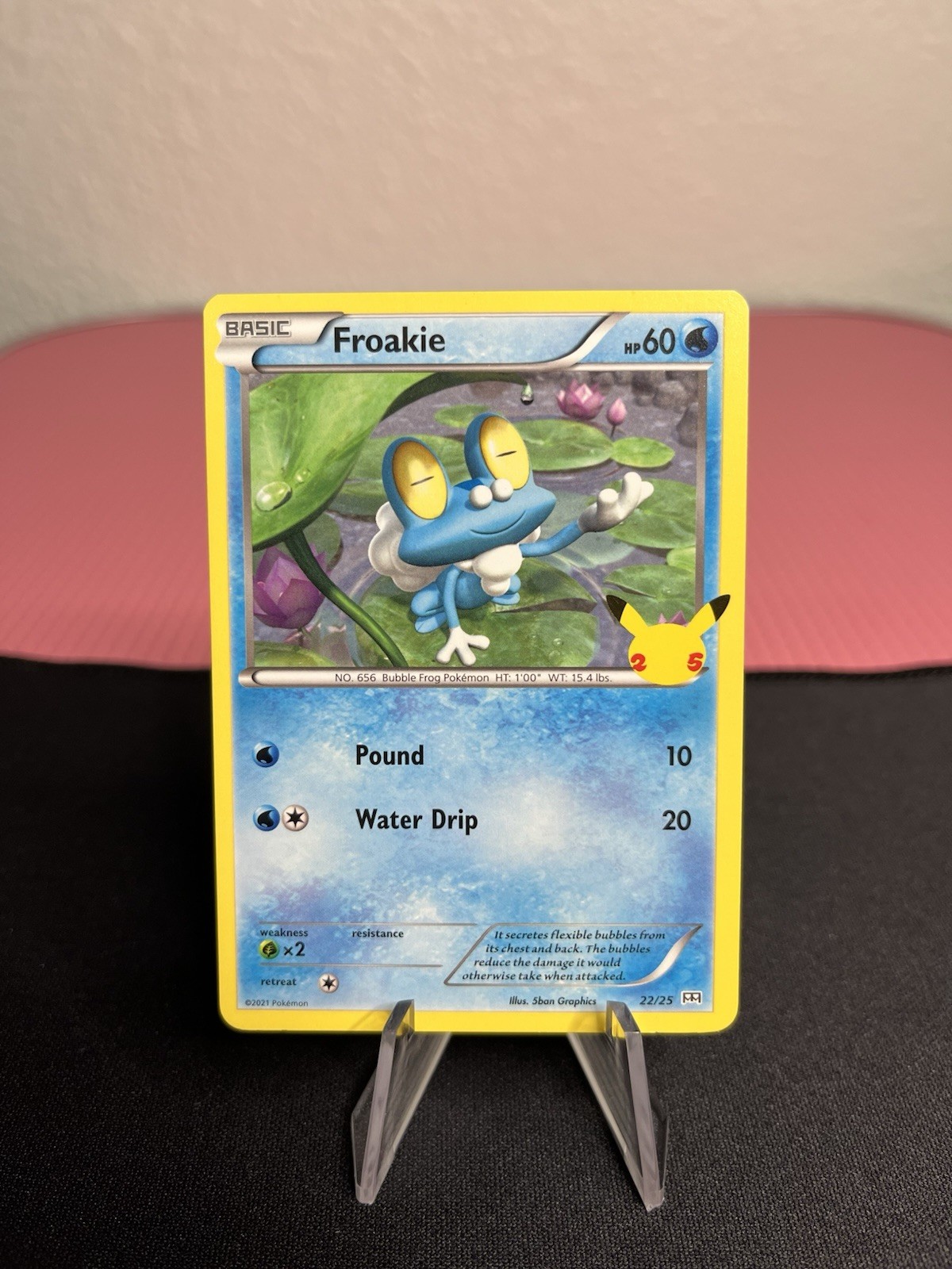Froakie 022/025 Pokemon McDonald's 25th Anniversary Exclusive - Stamped