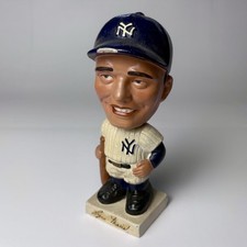 Vtg Roger Maris NY Yankees Bobblehead/Nodder, Embossed Logo, Square Base ‘61-‘63