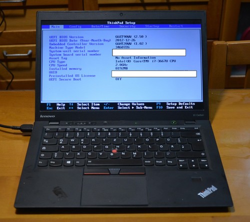 notebook workstation portatile Lenovo X1 Carbon i7 14"