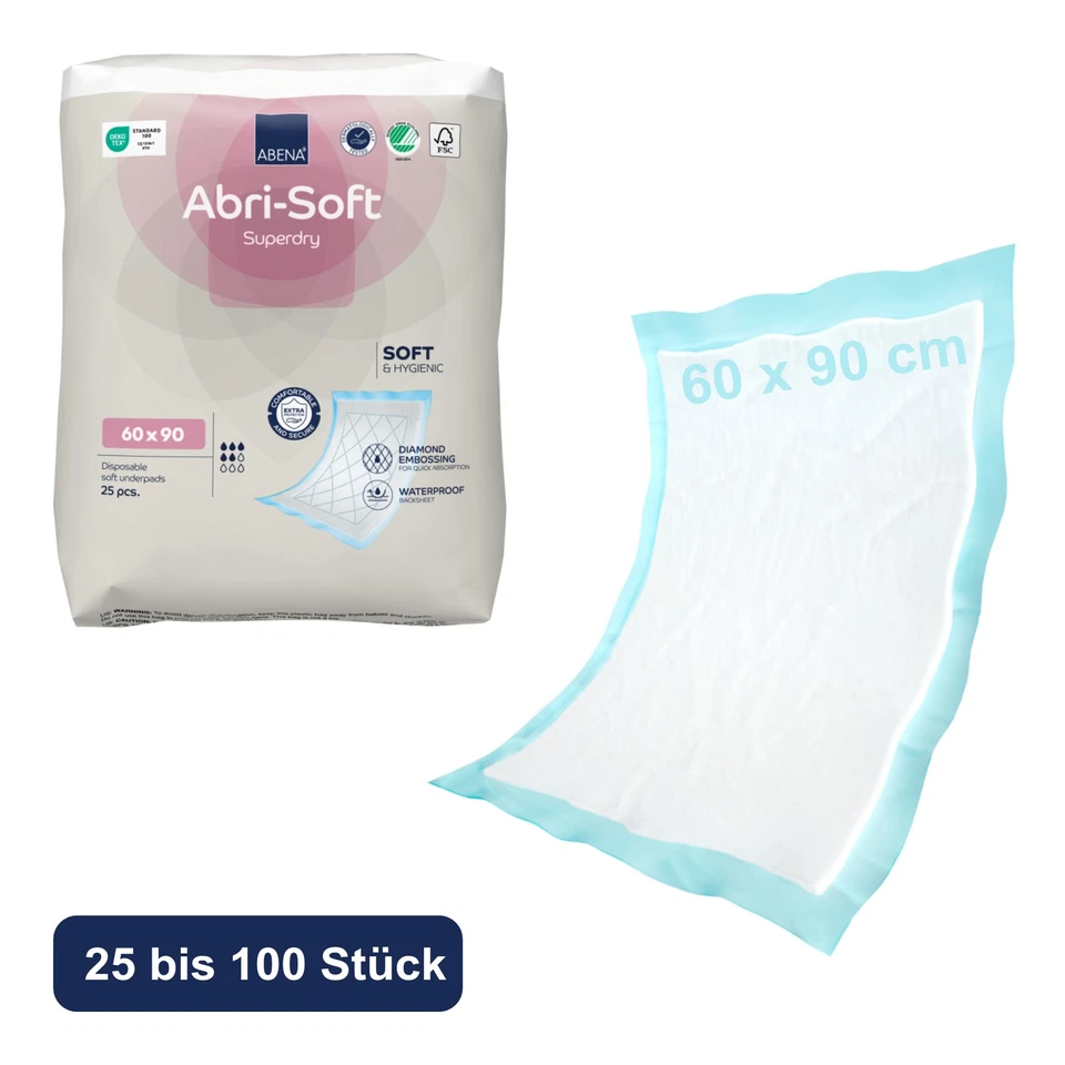 ABENA GMBH Abena Abri Soft Superdry 60x90 cm Bettschutzeinlagen Inkontinenz