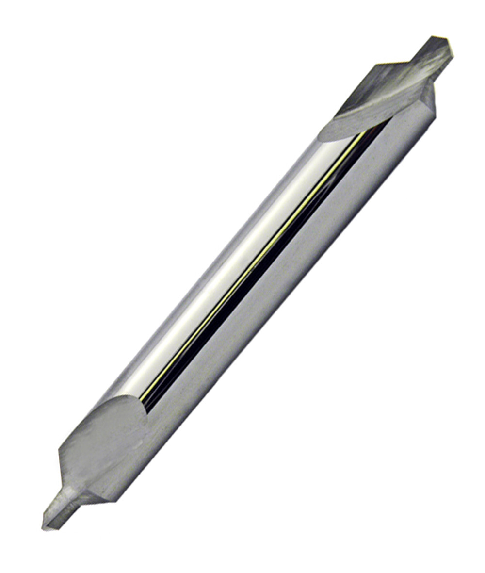 4 90 Degree Carbide Center Drill (.125" Point, .3125"Body) Double End