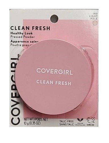 X2 Covergirl Clean Fresh Healthy Look Pressed Powder 140 Light Pale Vegan - Bild 4 von 4