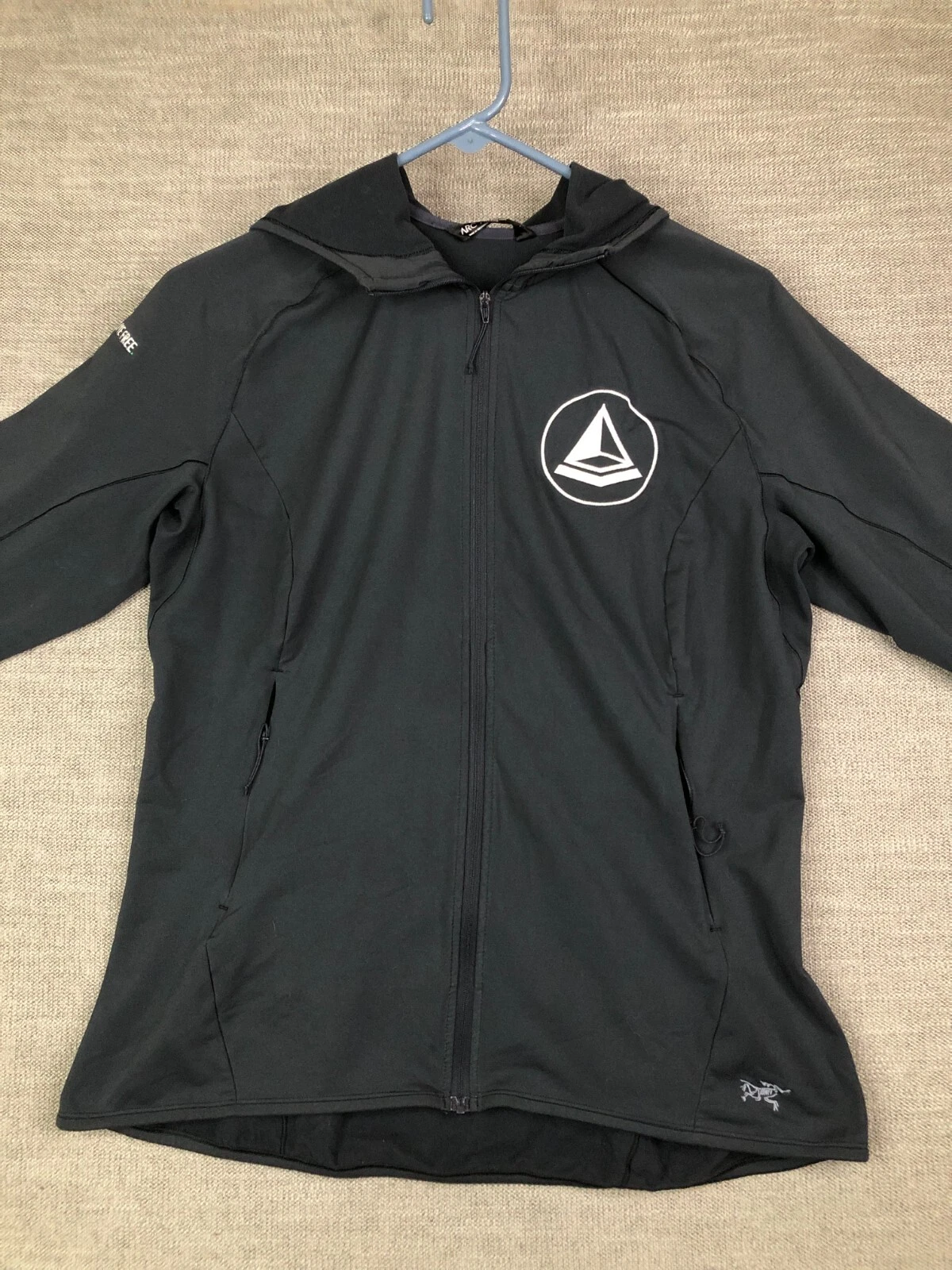 arcteryx adahy full zip hooded logo jacket