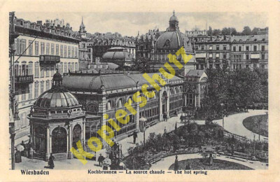 Wiesbaden Postcard Cooking Fountain Art Institute Bongaars Postcard