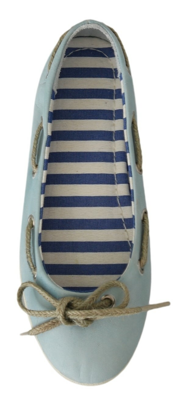 PANTOFOLA D’ORO Scarpe PANTOFOLA D'Oro Minnesota blu righe flat slip on donna EU36 US5 5