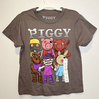 Piggy Little & Big Boys Crew Neck Roblox Short Sleeve Graphic T-Shirt