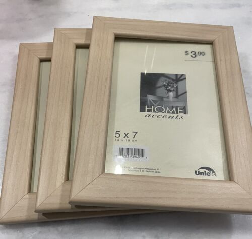 Uniek Home accents Set Of 3  5x7” Picture Frames 🖼️ 🖼️🖼️ 💕 - Afbeelding 1 van 3