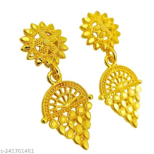Set gioielli orecchini collana da sposa girocollo Kundan placcato oro indiano Bollywood - Foto 2 di 5