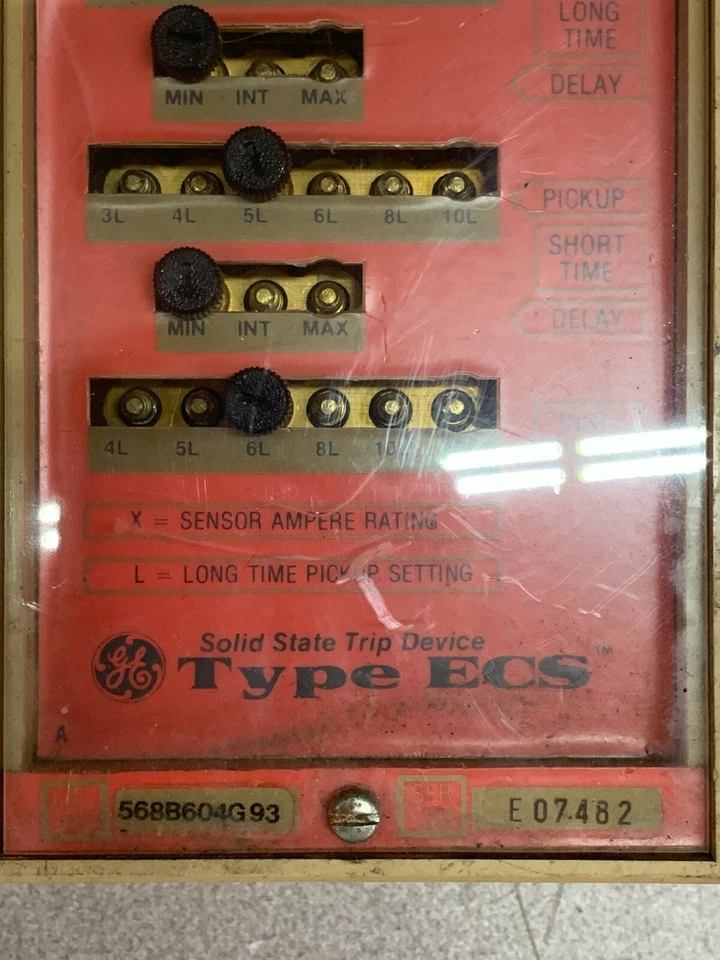 USED GENERAL ELECTRIC TYPE ECS SOLID STATE TRIP DEVICE 568B604G93 - Image 2 of 4