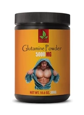 endurance strength power - GLUTAMINE POWDER 5000mg - muscle gain - 1 Can