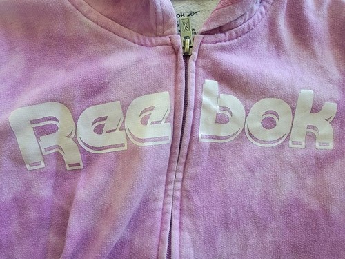 Reebok Girls Hoodie Size 7 : Pull-Over Sweatshirt : Pink/White/Purple Reebok:. - Picture 5 of 10