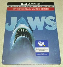 New Jaws SteelBook™ 4K/Blu-ray/Digital 45th Anniversary Bestbuy Exclusive