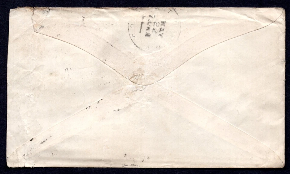 US 1893 ADAMS EXPRESS ADVERTISING COVER FRANKED 2 CENT COLUMBUS - Image 2 of 2