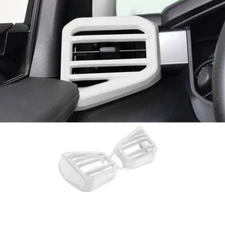 Front Side Vent Overlay Cover Trim 2PCS For Toyota Tundra 2022-2024 Bright White