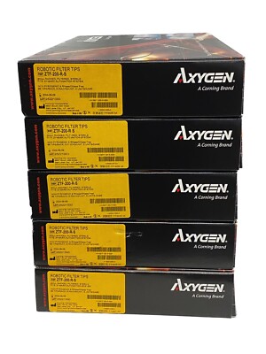 (4800/Cs) AXYGEN 200uL Zymark Robotic Filtered Pipet Tips 50x96/Rk ZTF ...