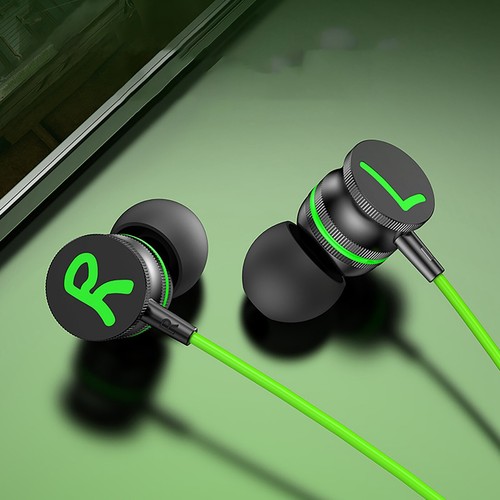 Auricolari in metallo cablati tipo C nell'orecchio auricolari da gioco mobili bassi pesanti con - Foto 7 di 9