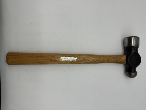Vintage STANLEY 40 oz Ball Peen Hammer #316B With Original 14" Handle - Nice - Picture 11 of 12
