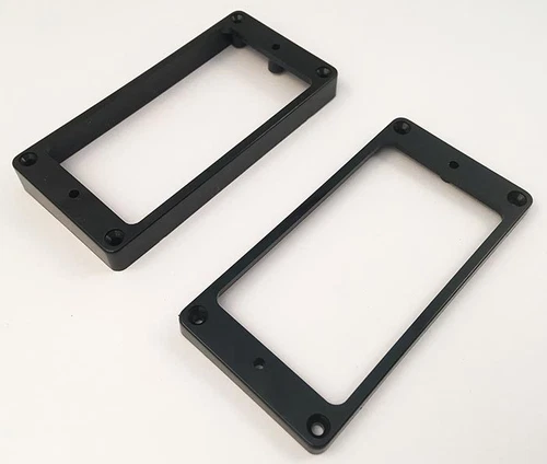 Allparts PC-0743-023 Humbucker Mounting Ring Set - Black Flat Slanted for Gibson
