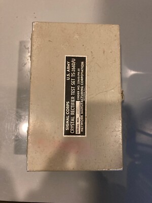 Signal Corps US Army Crystal Rectifier Test Set fast free shipping ...