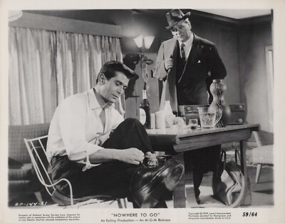 Bernard Lee + George Nader in Nowhere to Go (1959)   Vintage Photo K 463