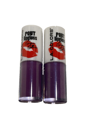 LA COLORS pout lip gloss super shine CLG649 PLUMP lot of 2 